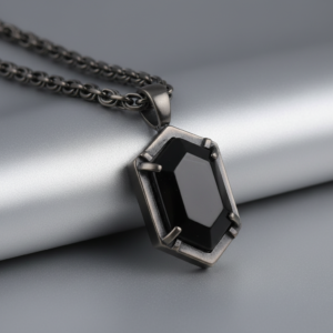 Vanta Obsidian Pendant Chain