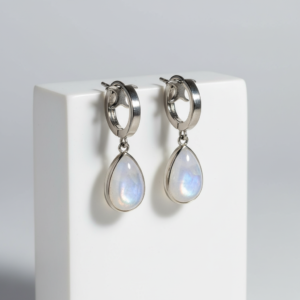 Celeste Moonstone Drop Earrings