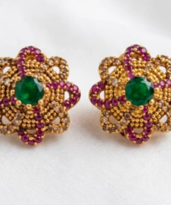 Green Red Gold Zircon